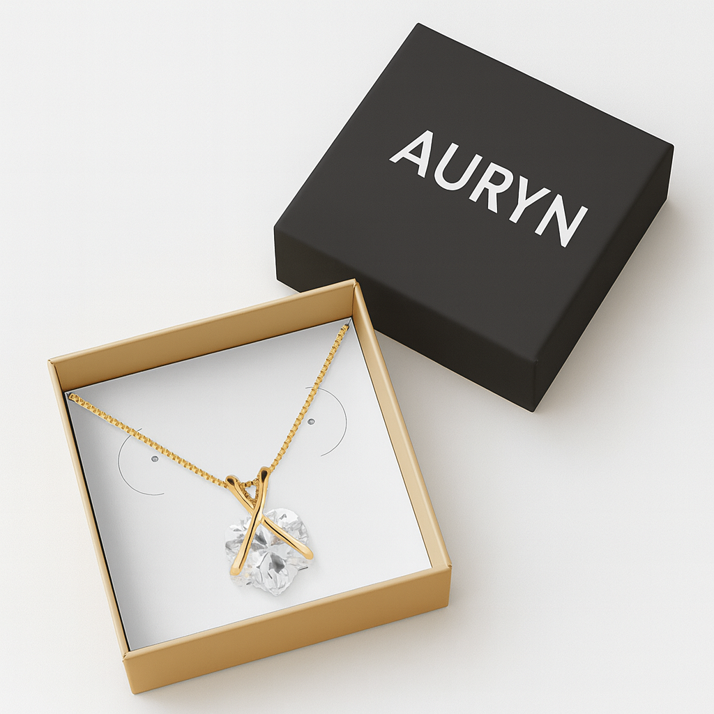 Brinco Dourado com 4 Pontos de Luz em Zircônia