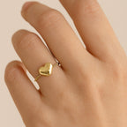 Anel Dourado de Falange Coração Auryn - Minha loja