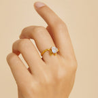 Anel Dourado Solitário Coração em Zircônia Auryn - Minha loja