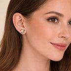 Brinco Dourado Autismo Formato Coração Auryn - Minha loja