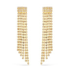 Brinco Dourado de Luxo com 123 Pedras de Strass Auryn - Minha loja