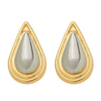 Brinco Dourado e Prateado Formato Gota Auryn - Minha loja