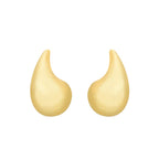 Brinco Dourado Gota Curvada Grande Auryn - Minha loja