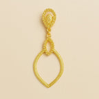 Brinco Dourado Luxo Gota de Gala Auryn - Minha loja