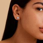 Brinco Dourado Ponto de Luz Pequeno em Zircônia Auryn - Minha loja