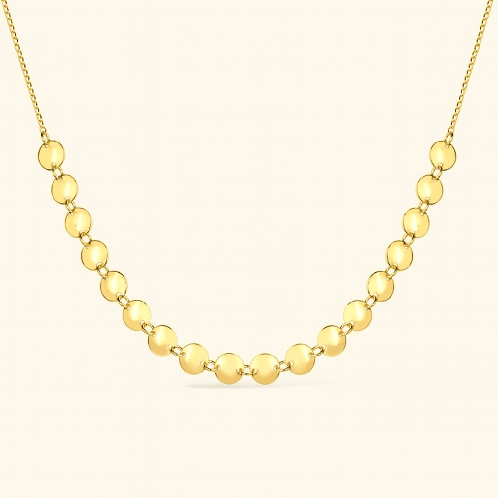 Chocker Dourada Esferas com Extensor Aurin - Minha loja