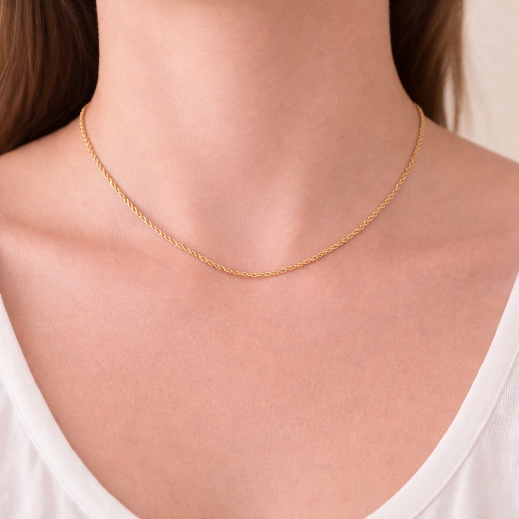 Colar Baiano Dourado Auryn - Minha loja