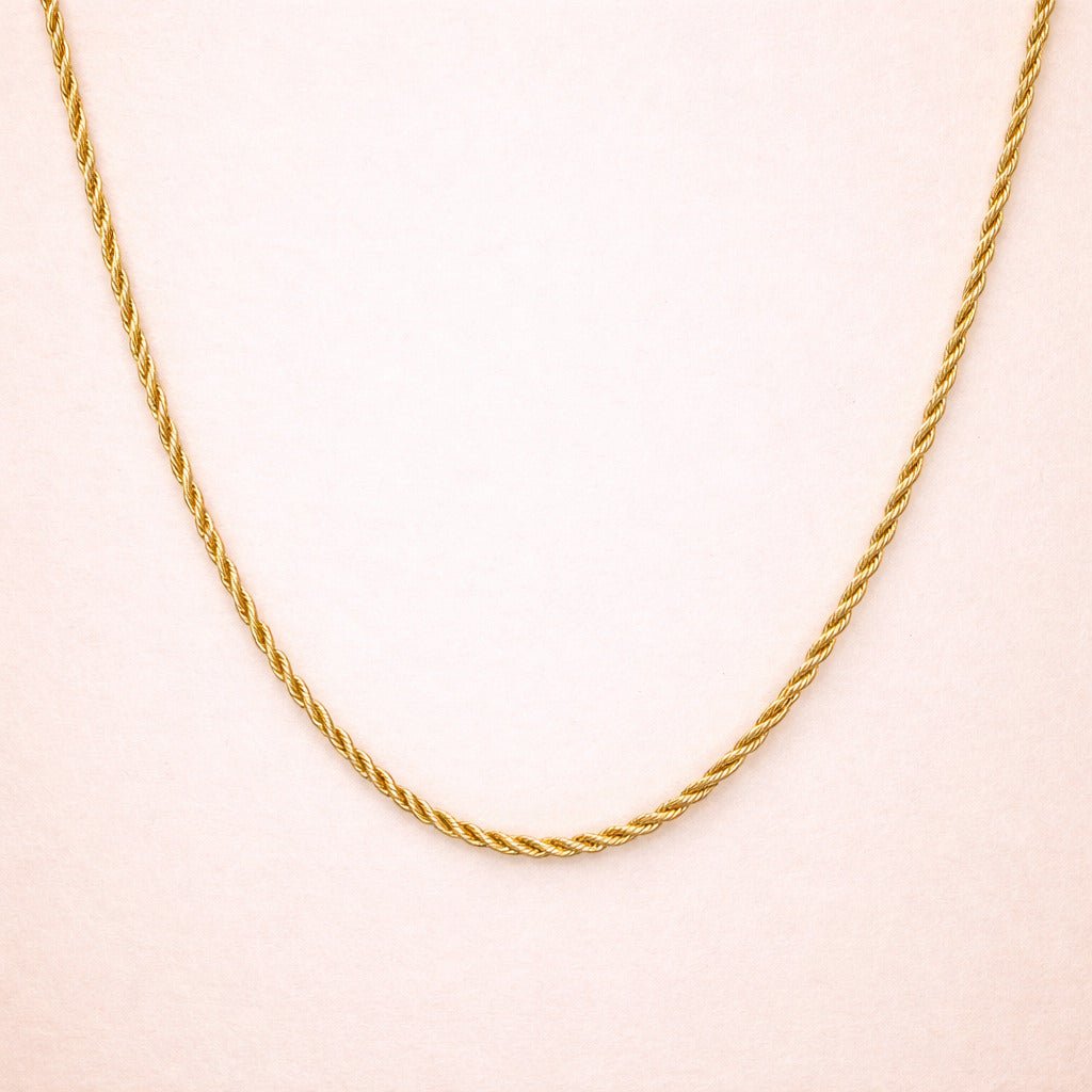 Colar Baiano Dourado Auryn - Minha loja