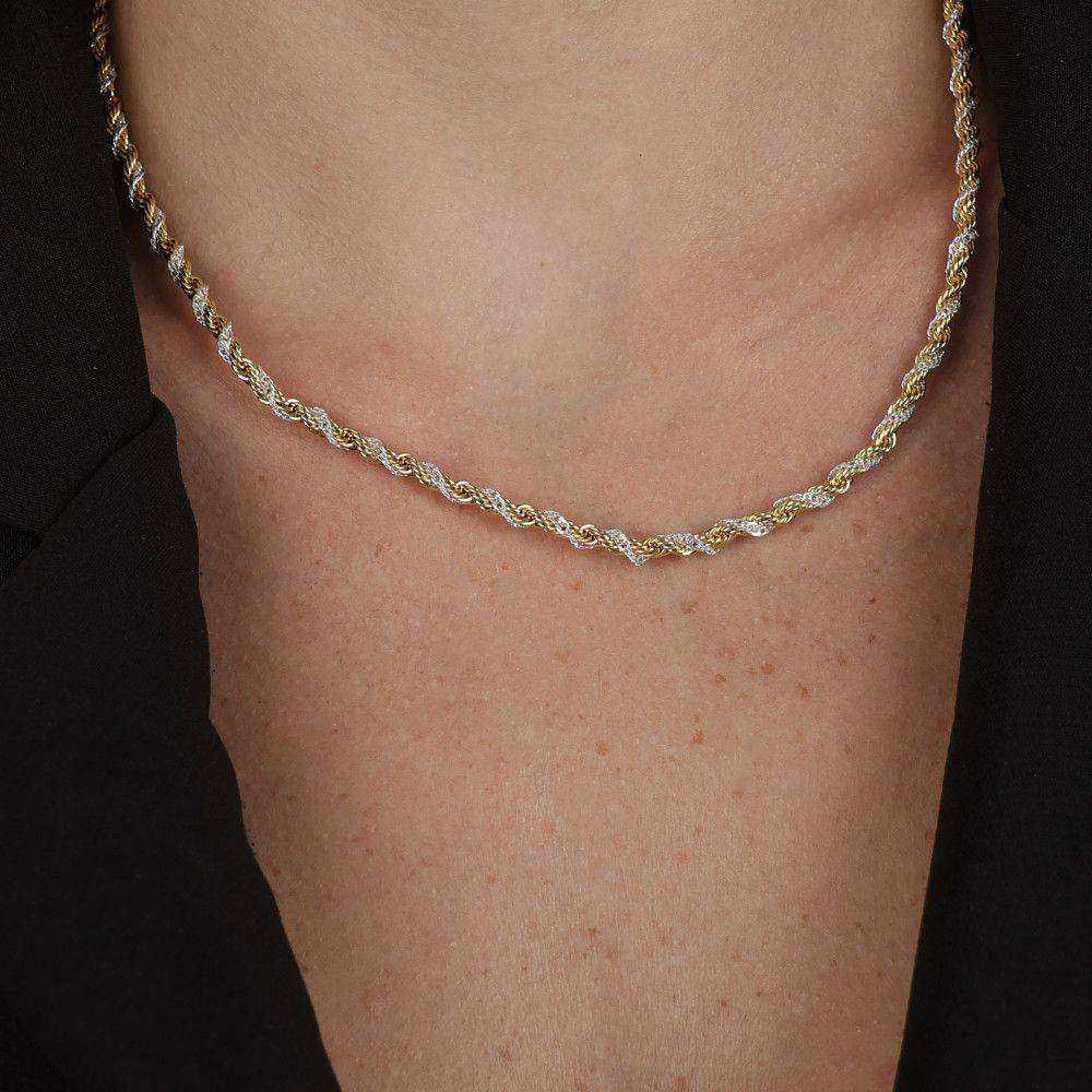 Colar Baiano Dourado e Prateado Auryn - Minha loja