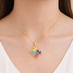 Colar Dourado Autismo Formato Quebra - Cabeça Auryn - Minha loja