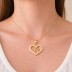 Colar Dourado Chocker de Coração e Pata Pet Zircônia Aurin - Minha loja
