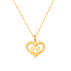 Colar Dourado Chocker de Coração e Pata Pet Zircônia Aurin - Minha loja