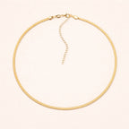 Colar Dourado Chocker de Fita Auryn - Minha loja
