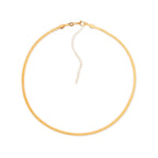 Colar Dourado Chocker de Fita Auryn - Minha loja