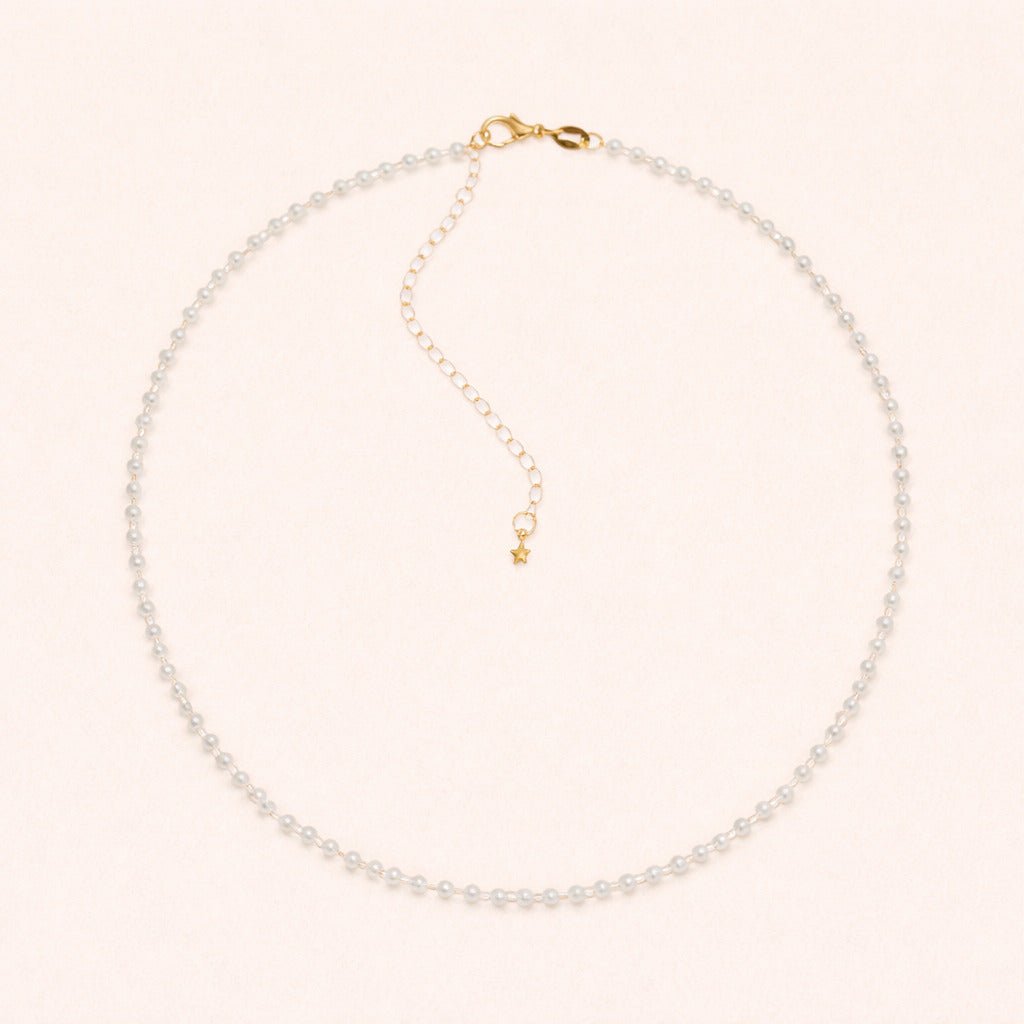 Colar Dourado Chocker de Pérolas Auryn - Minha loja
