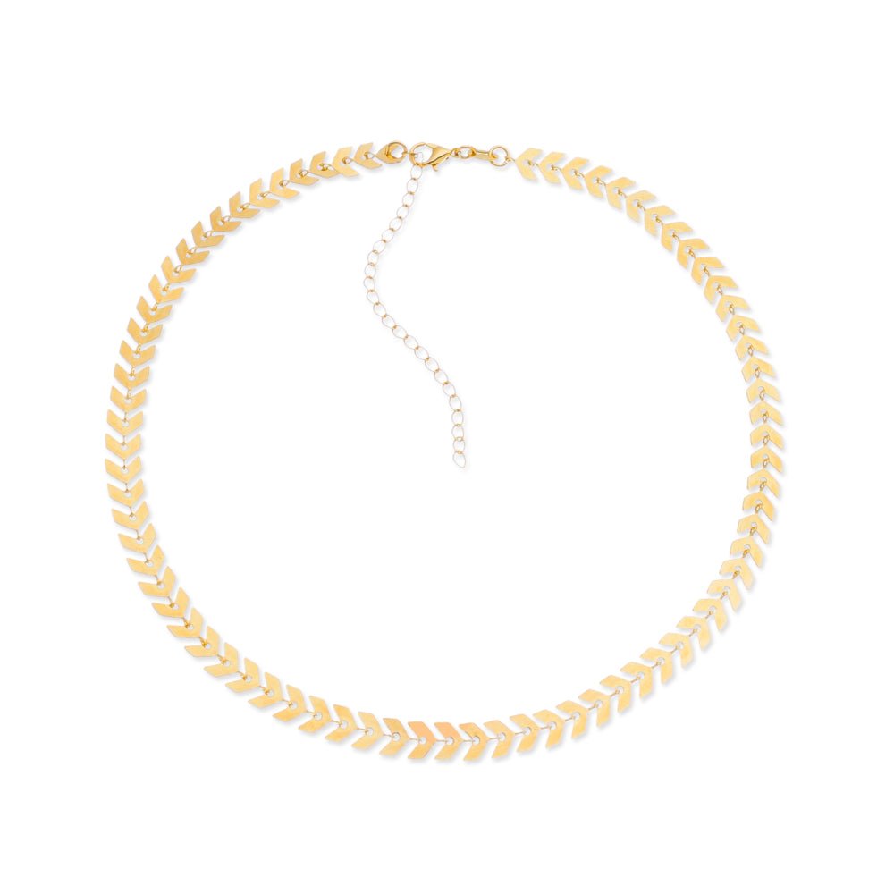 Colar Dourado Chocker de Seta Auryn - Minha loja