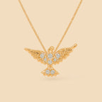 Colar Dourado Espirito Santo com Zircônia AurynAuryn - Minha loja