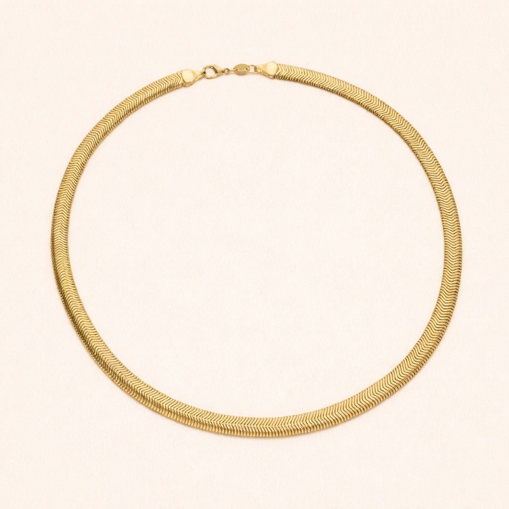 Colar Dourado Lacraia Auryn - Minha loja