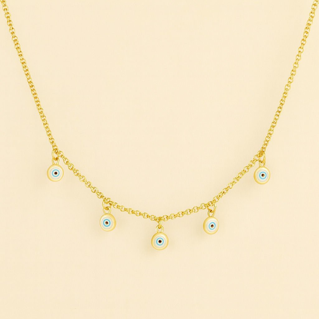 Colar Dourado Olho Grego Auryn - Minha loja