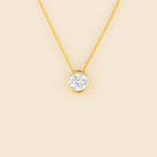 Colar Dourado Zircônia Ponto de Luz Auryn - Minha loja