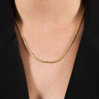 Corrente Dourada Delicada Trançada Auryn - Minha loja