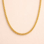 Corrente Dourada Delicada Trançada Auryn - Minha loja