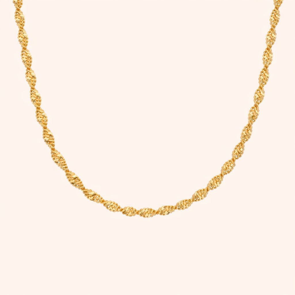 Corrente Dourada Singapura Auryn - Minha loja