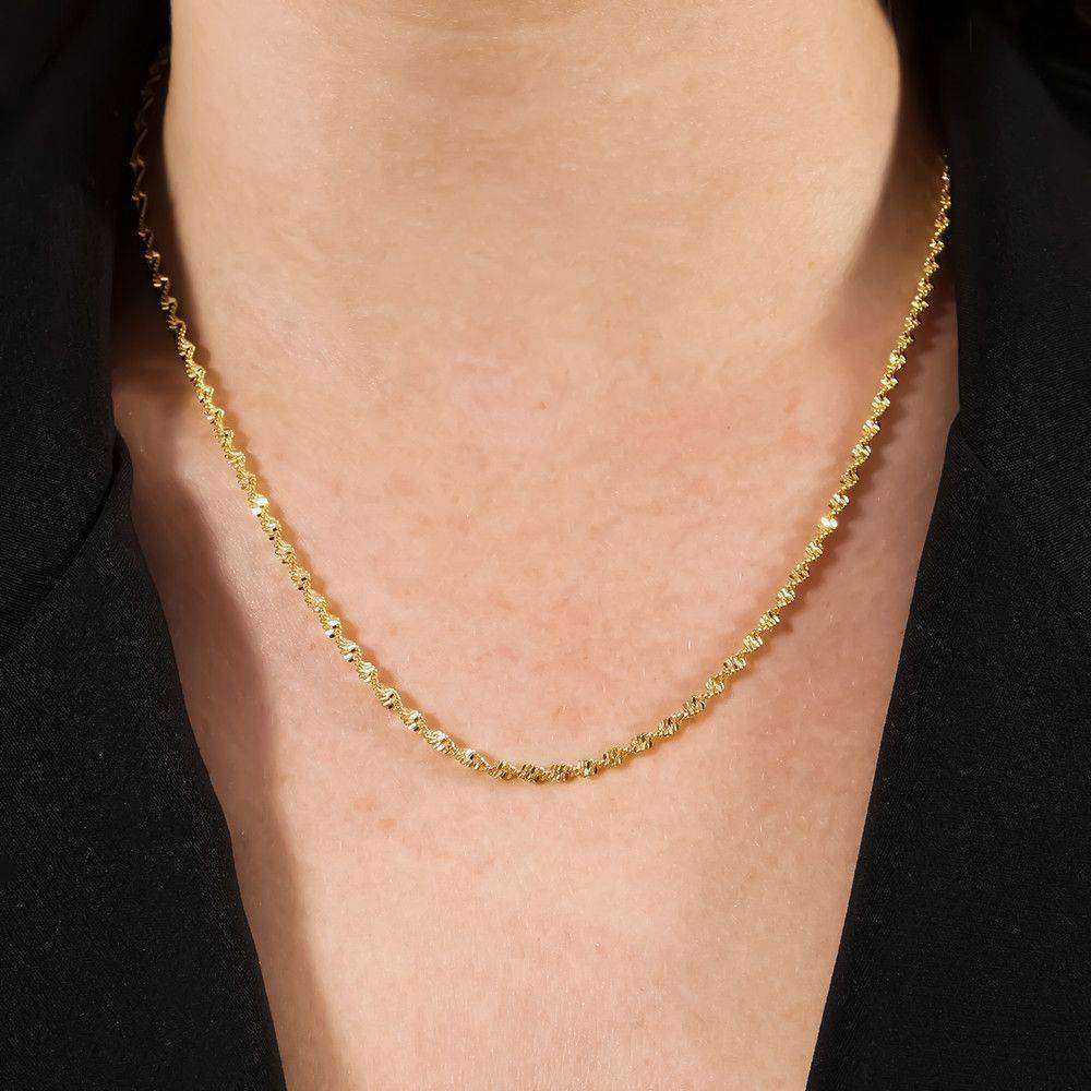 Corrente Dourada Singapura Auryn - Minha loja