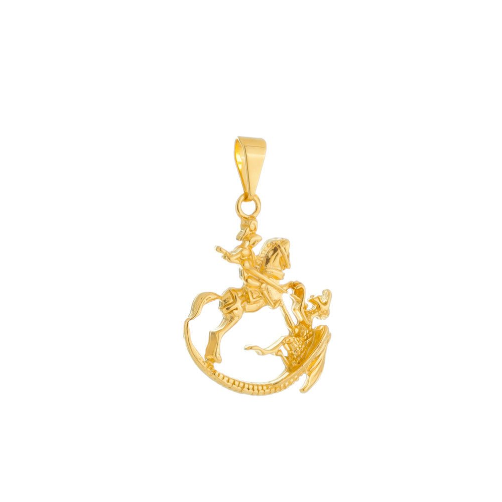 Pingente Dourado São Jorge Auryn - Minha loja