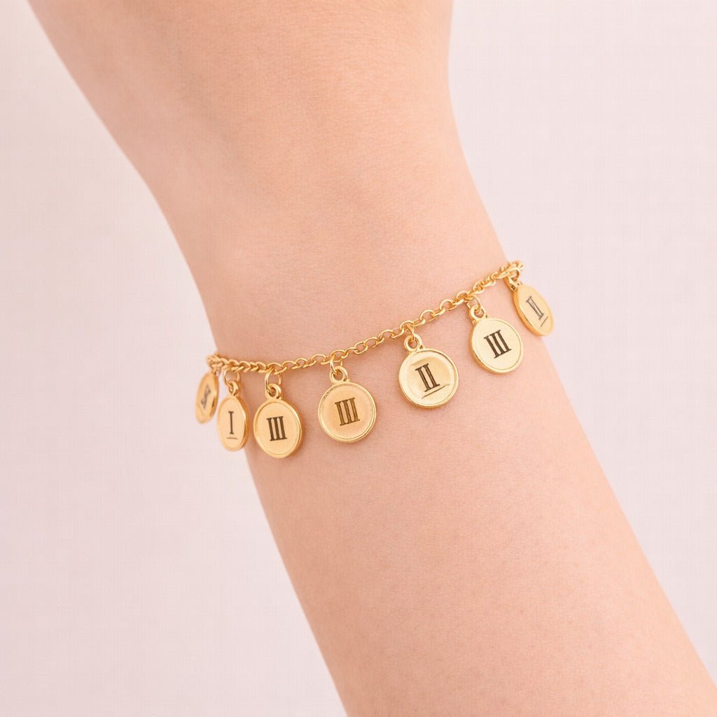 Pulseira Dourada 10 Dez Mandamentos Auryn - Minha loja