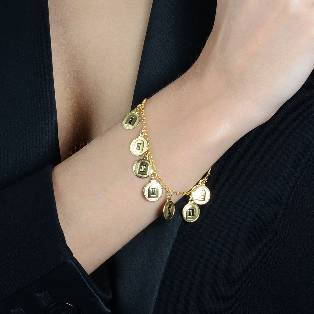 Pulseira Dourada 10 Dez Mandamentos Auryn - Minha loja