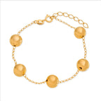 Pulseira Dourada de Bolas Grandes Auryn - Minha loja