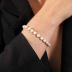 Pulseira Dourada de Pérolas e Bolinhas Auryn - Minha loja