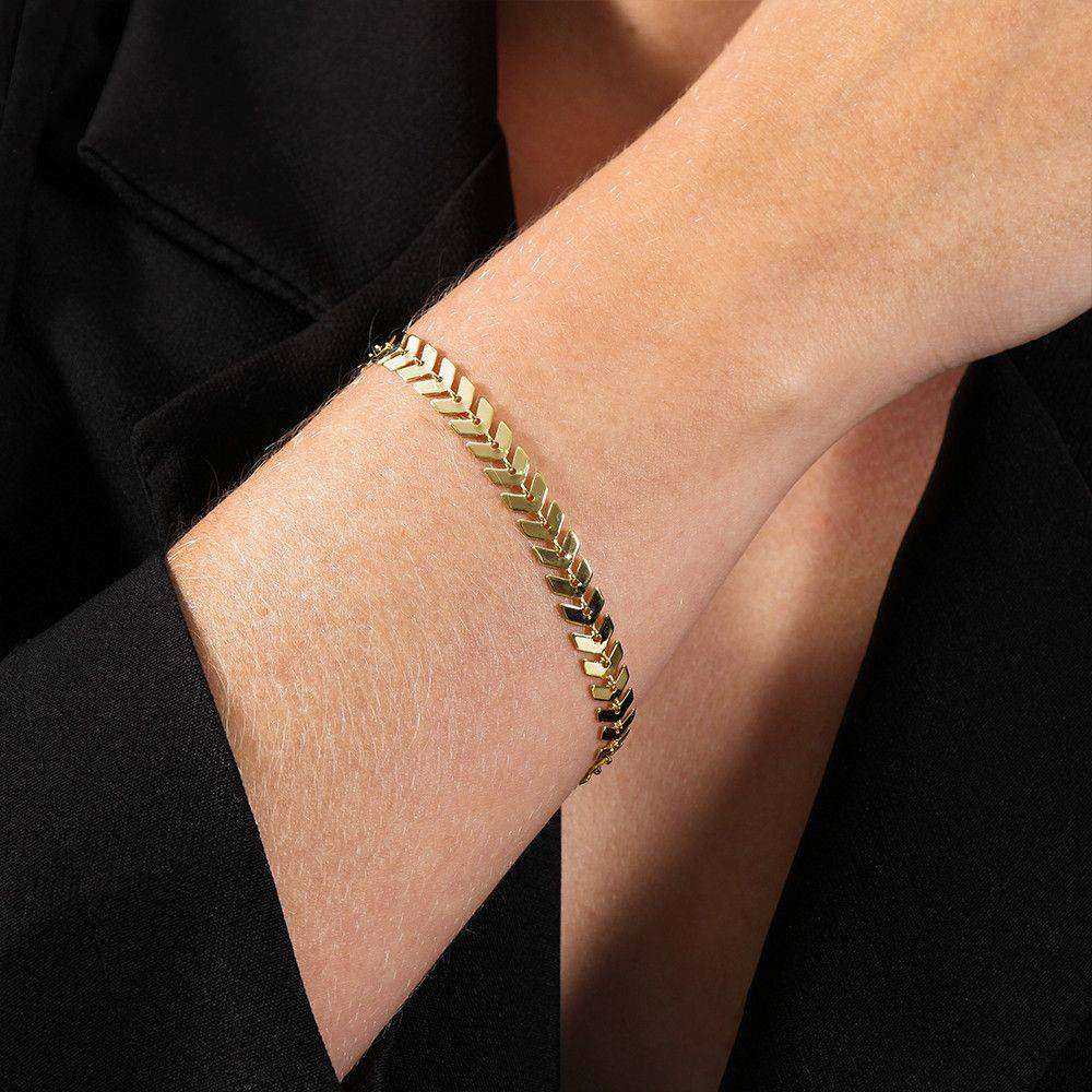 Pulseira Dourada de Seta Auryn - Minha loja