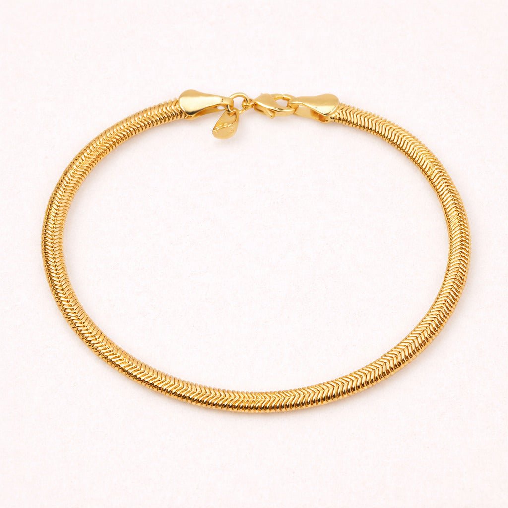 Pulseira Dourada Rabo de Rato Auryn - Minha loja