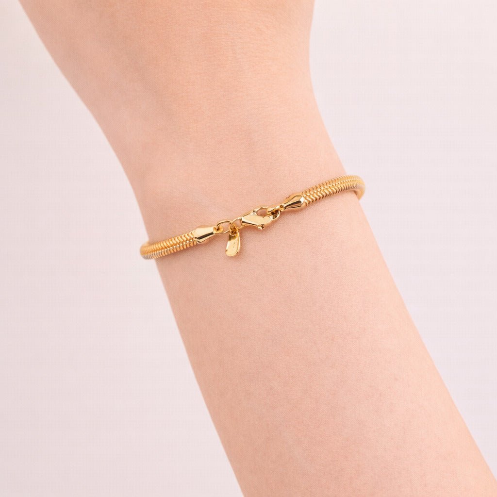 Pulseira Dourada Rabo de Rato Auryn - Minha loja