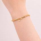 Pulseira Dourada Rabo de Rato Auryn - Minha loja