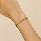 Pulseira Dourada Trançada Auryn - Minha loja