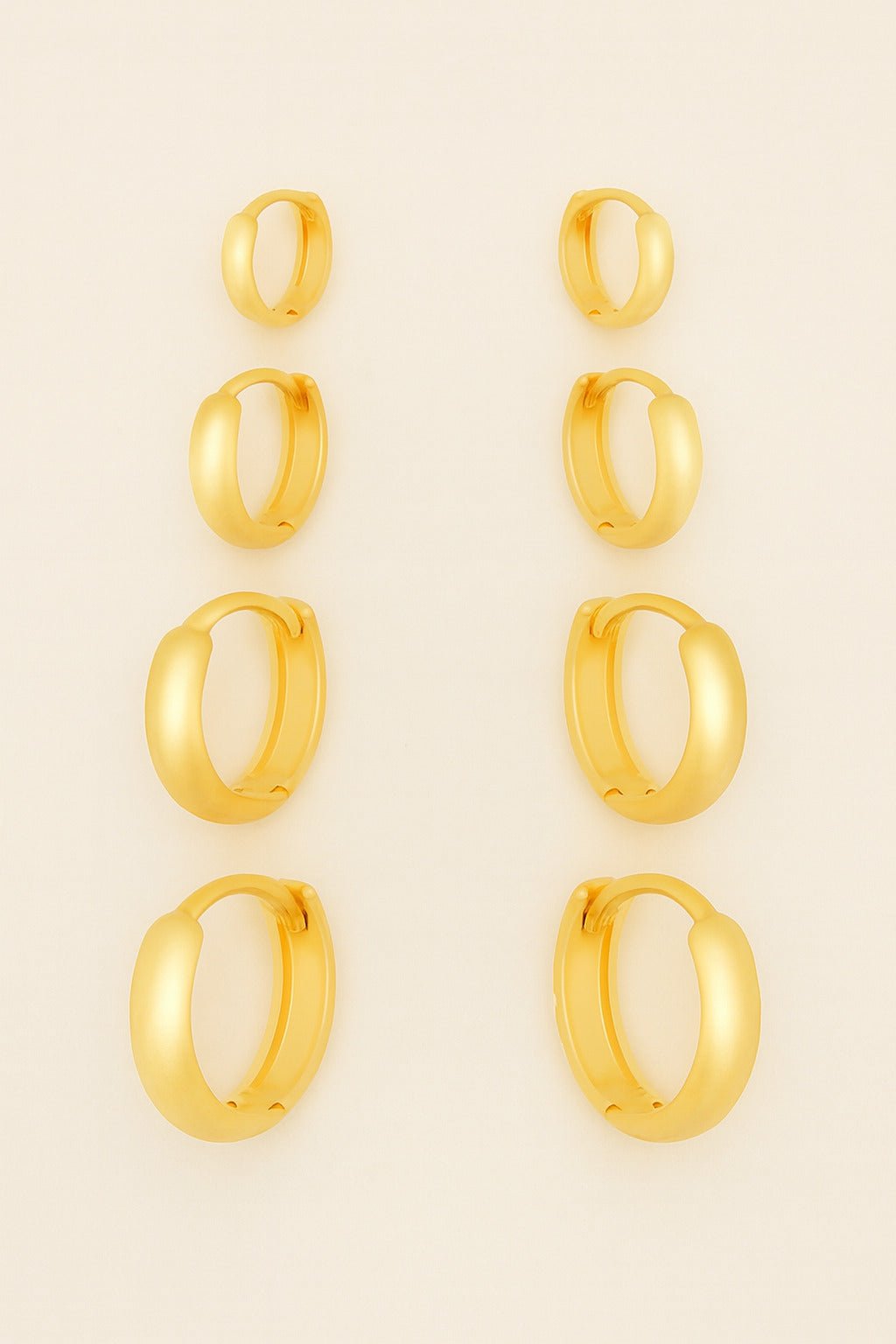 Trio Dourado de Argolinhas - Minha loja