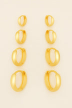 Trio Dourado de Argolinhas - Minha loja