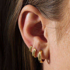 Trio Dourado de Argolinhas - Minha loja