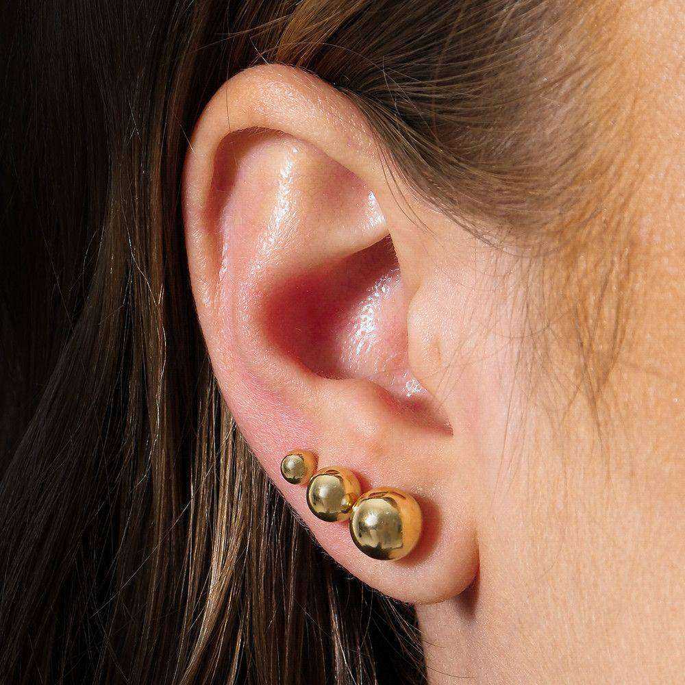 Trio Dourado de Bolinhas Auryn - Minha loja